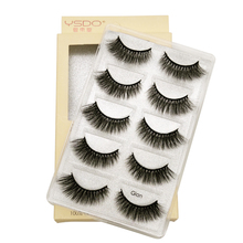 YSDO 5 Pairs Mink EyeLashes Natural Hair Lashes 3D Mink Lash Dramatic EyeLashes Long Volume Fluffy Cilios eye MakeupFaux Lashes 2024 - buy cheap