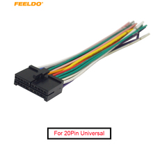 FEELDO 50 Uds 20Pin Universal del mercado de accesorios de coche unidad DVD Radio Estéreo arnés de cableado de Cable Plug # AM2326 2024 - compra barato