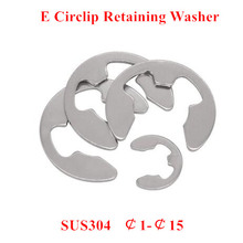 100pcs M1.5 to M10 E Clip Washer 304 Stainless steel M1.5 2 3 4 5 6 7 8 9 10mm Open Circlip Retaining Ring Washers Gasket GB896 2024 - buy cheap