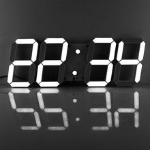 Remote Control 3D Digital LED Wall Clock with Multiple Alarms Temperature Calendar Large Countdown Timer Count Up Clock 2024 - buy cheap