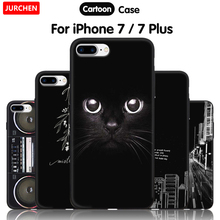Чехол для телефона JURCHEN для iPhone 7 Plus 7 Plus, милый силиконовый роскошный мягкий чехол из ТПУ для iPhone ihone iPone 7 Plus, чехол 2024 - купить недорого