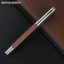 wood And metal High Quality Classic Style Rollerball Pen 0.5mm Metal Steel Ballpoint Pens School Stationery Supplies 2024 - buy cheap