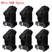 6Pcs/lot Professional DJ Moving Head Spot Light 90W Gobo Stage Effect Lighting Colorful DMX Disco Night-Club Party Equipment 2024 - buy cheap