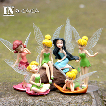 6pcs Anime Flower Fairy Home micro fairy garden decoration ornaments moss Figure Toys terrariums miniature dolls DIY accessories 2024 - buy cheap
