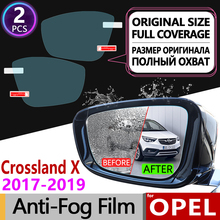2 pc para Opel Crossland X 2017 2018 2019 2020 Cobertura Completa Filme Anti Nevoeiro Espelho Retrovisor Anti-Fog acessórios Adesivos de Carro Opel 2024 - compre barato