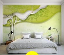 Custom Modern contracted 3D abstract tree wallpaper papel de parede,living room sofa TV wall children bedroom large murals 2024 - buy cheap