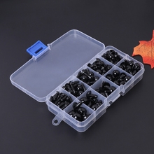 191pcs 6-20mm Black Plastic Safety Eyes For Teddy Bear/Dolls/Toy Animal/Felting 2024 - buy cheap