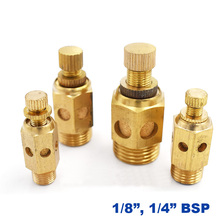10pcs a lot brass adjustable muffler exhaust valve 1/8 1/4 pneumatic throttle silencer PLL solenoid valve connector with cover 2024 - buy cheap