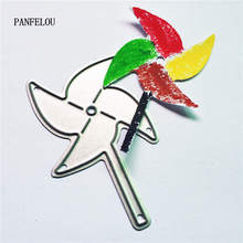 PANFELOU pinwheel ofício do metal dos desenhos animados de papel cortando morre Scrapbooking/DIY cartões de Hallowmas Halloween molde de Estampagem 2024 - compre barato