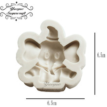 Yueyue Sugarcraft Elephant Silicone mold fondant mold cake decorating tools chocolate 2024 - buy cheap