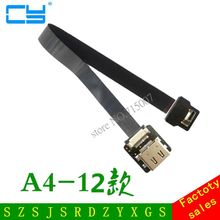 FPV HDMI-compatible Female to MINI&Micro HDMI Male Up Angled 90 Degree t FPC Flat Cable for Multicopter Aerial Photography 2024 - buy cheap