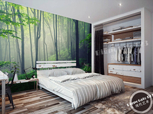 Papel tapiz de foto personalizado, murales de paisaje del Sol del bosque para la sala de estar, dormitorio, TV, Fondo de pared, papel de pared 2024 - compra barato