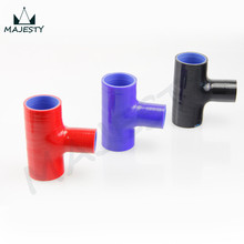 SILICONE HOSE T-Piece T SHAPE 60mm 2.36" for 35mm ID BOV 3 way black/blue/red 2024 - buy cheap