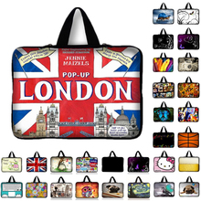 Bolsa para notebook com bandeira de londres, capa inteligente para tablet ou laptop, para macbook, hp, dell, 7, 10, 12, 13, 14, 15, 15.6, 17.3 2024 - compre barato