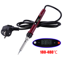 Adjustable Electrical Soldering Iron 220V 80W LCD Digital Welding Solder Iron With Regulator BGA Soldering Station Rework Tools 2024 - buy cheap