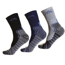Winter Men Outdoor Hiking Socks Quick Dry Trekking Mountaineering Skiing wool Sport Socks For EU 39-44 2024 - buy cheap