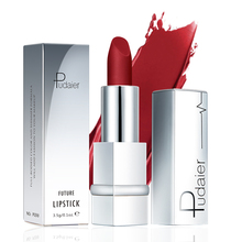 Pudaier Sexy de terciopelo rojo de terciopelo Marrón mate pintalabios de larga duración tinte labial Natural desnudo 17 colores lápiz labial maquillaje para las mujeres 2024 - compra barato