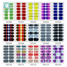 100pcs/lot  YSeries Wholesale NAIL WRAPS STICKERS Full Self Adhesive Nail Foils Decoration Art Decals 2024 - buy cheap