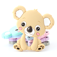 1pcs 90mm Silicone Koala Baby Teethers rodent beads DIY chew Necklace Pacifier Chain Pendant Food Grade Silicone BPA Free 2024 - buy cheap