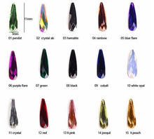 AAAA-20 diamantes de imitación con forma de diamante para decoración de uñas, diamantes de imitación de Cristal AB (0001 AB), sin fijación térmica, 3x10mm, envío gratis 2024 - compra barato