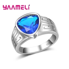 Anillo de boda eterno de lujo para mujer, Circón cúbico de corazón de corte de princesa, joyería femenina, regalo de aniversario 2024 - compra barato