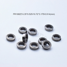 Rolamento de metal selado fr168zz, 6.35*9.525*10.72*3.175 (mm), 10 peças, rolamentos de aço cromado 2024 - compre barato