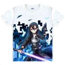 Espada arte Online camiseta SAO Titania camisa de secado rápido camisetas anime traje de verano para niñas lolita de anime ropa un 2024 - compra barato