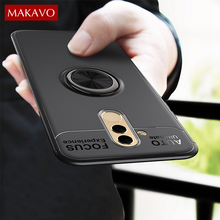 MAKAVO For Huawei Mate 20 Lite Case Luxury Ring Holder Soft Silicone Matte Back Cover For Huawei Mate 10 Lite Pro Cases Skin 2024 - buy cheap