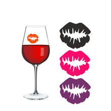 6pcs Set Kiss Shape Silicone Glass Sticker Wine Lip Label Marker Recognizer Tea Mug Cup Marker Bottle Logo Party Supplies 2024 - buy cheap