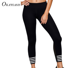 OKAYOASIS 2017 High Waist Slim Fitness Legging Women Black Workout Leggings Sporting Adventure Time Fashion Leggings 2024 - buy cheap