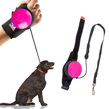 Handsfree Wrist Retractable Dog Leash Pet Traction Rope Adjustable 3M Terrier Leash Belt Wrist Strap Running Jogging Dog Product 2024 - buy cheap