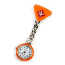 New Protable Nurse Watches With Clip Red Cross Brooch Pendant Pocket Hanging Doctor Nurses Medical Quartz Watch VN 68 2024 - buy cheap