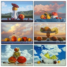 DIY 5D Diamond Painting Clouds and fruit 3D Mosaic Full Diamond Painting Cross Stitch Kits Home Decoration Diamond Embroidery 2024 - buy cheap