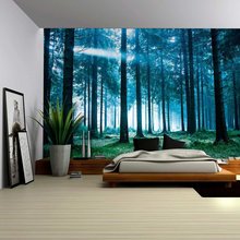 2021 New Printed Wall Hanging Tapestry Forest Tapestry Wall Hanging Beach Mat Polyester Blanket Picnic Blanket Tablecloth 2024 - buy cheap
