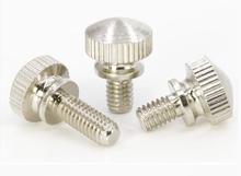 5pcs M4 Hand screw Knurled Copper nickel plating Handle screws Computer case bolts 6-16mm length 2024 - buy cheap