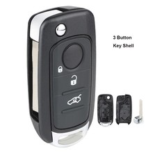 KEYECU Replacement Folding Remote Key Shell Case Fob 3 Button for Fiat 500, 500X, Toro 2024 - buy cheap