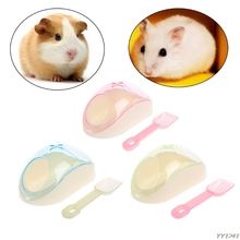 Pet Bath Supplies Hamster Mice Rat Plastic Bathroom Cage Box Toy Toilet with Sand Shovel 2024 - buy cheap