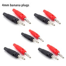 4MM Banana Plug Audio Speaker Connectors Amplifier Speaker Binding Post 4mm Banana Jack Plug For Cable Terminals Red and Black 2024 - buy cheap