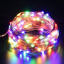 Led Strip light DC5V AA Battery CR2032 USB Powered 10m String Lights Holiday Ligting Christmas New Year Party Wedding Decoration 2024 - buy cheap