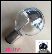 wy 24v 25w Medical shadowless lamp bulb Insert button Single hole cold light bulb Surgical light bulbs ba15d 15mm base 24V 25W 2024 - купить недорого