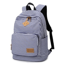 2019 new computer bag junior high school student bag fashion striped travel bag ladies backpack women's backpack 2024 - buy cheap