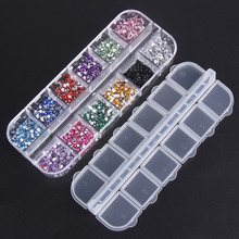 3000pcs Colorful Nail Rhinestone 1.5mm Round Crystal 3D Nail Tips Rhinestone Sticker DIY Manicure Design Decorations Nail Wheel 2024 - buy cheap