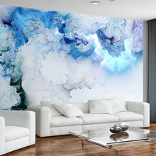 Современные абстрактные красочные обои в виде облаков, гостиная, телевизор, диван, фон, настенная ткань, экологичный арт, настенная бумага 3 D 2024 - купить недорого
