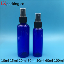 Spray de perfume 5ml 30ml 50ml 60ml 100ml 150ml, pulverizador de plástico azul real, garrafas vazias, loção portátil, recipiente pequeno de rega 2024 - compre barato