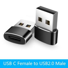 Адаптер Type C USB C Female to USB2.0 Male конвертер Type-C OTG кабель для Samsung Galaxy s8 s9 Huawei P20 2024 - купить недорого