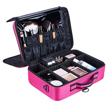 2019 Fashion Women Cosmetic Bag Travel Makeup Organizer Female Lady Professional Make Up Box Cosmetics Box Pouch Beauty Case 2024 - buy cheap