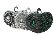 Dark Green Hard Case Box gift Clutch Evening Bags Clutch Purses Handbags crossbody bags Chain for Ball Party Prom shoulder bag 2024 - buy cheap