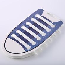 Креативные силиконовые эластичные шнурки унисекс для бега без завязывания в форме стрелы, эластичные силиконовые шнурки для обуви, шнурки для обуви 2024 - купить недорого