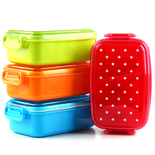 Portable Polka Dot Lunch Box Kids School Food Container Bento Lunch Boxs Children Fruit Snack Bento Microwave Lunch Box 2024 - buy cheap