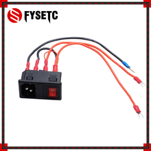 Interruptor de alimentación de 220V/110V 15A, protección contra cortocircuitos, toma de corriente de seguridad para piezas de impresora 3D, 1 ud. 2024 - compra barato